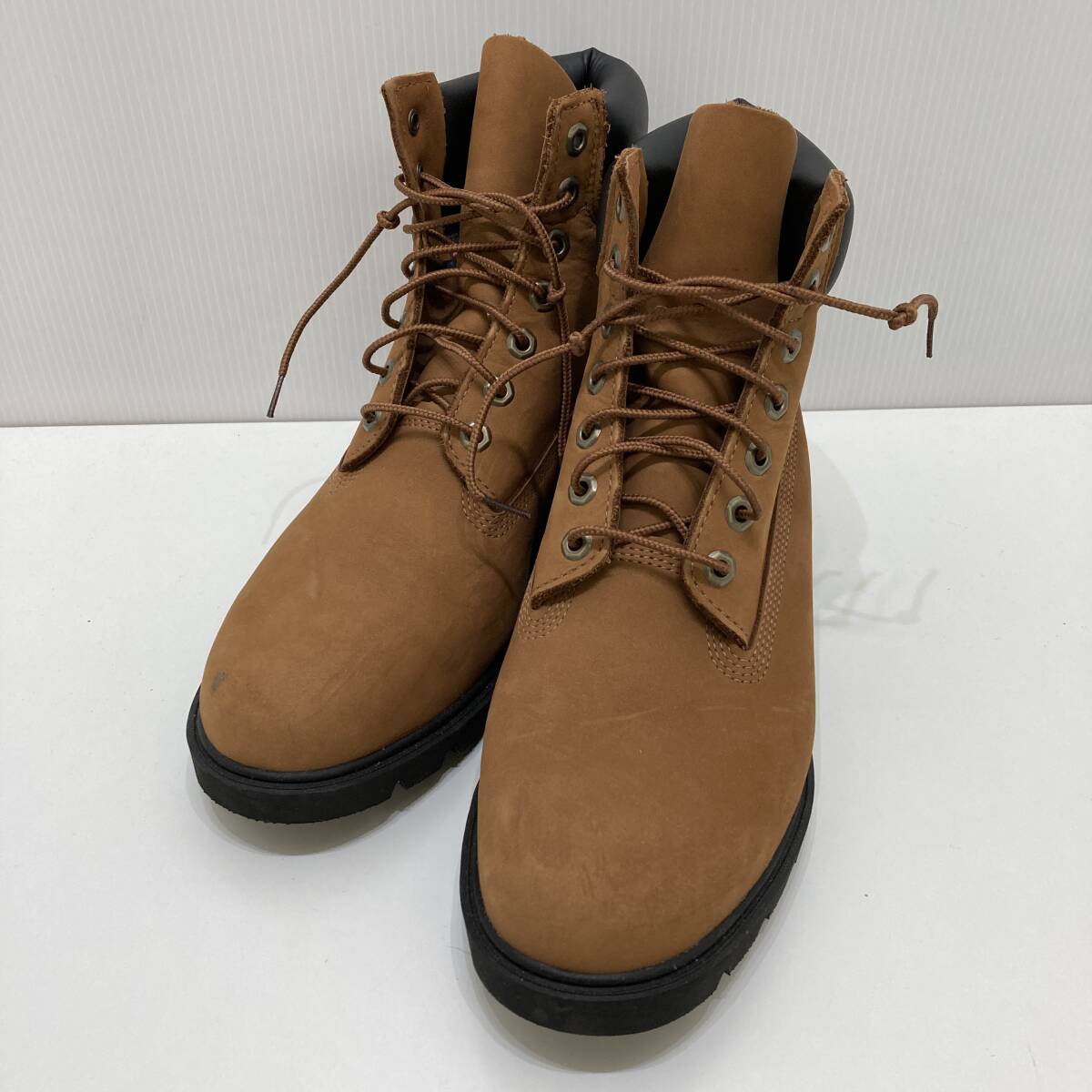 【中古】Timberland ティンバーランド クラシック 6インチ レザーブーツ TB0A28U6EM7 A9198 27.5cm US9.5W ブラウン ウォータープルーフ拍卖