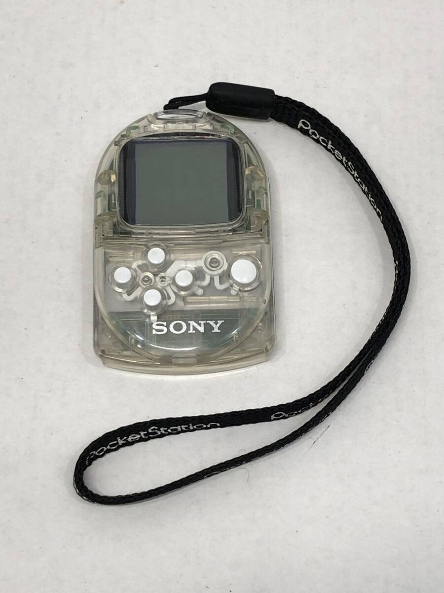 ■SONY ポケットステーション SCPH-4000 スケルトン【中古】動作品 ゲーム ポケステ拍卖