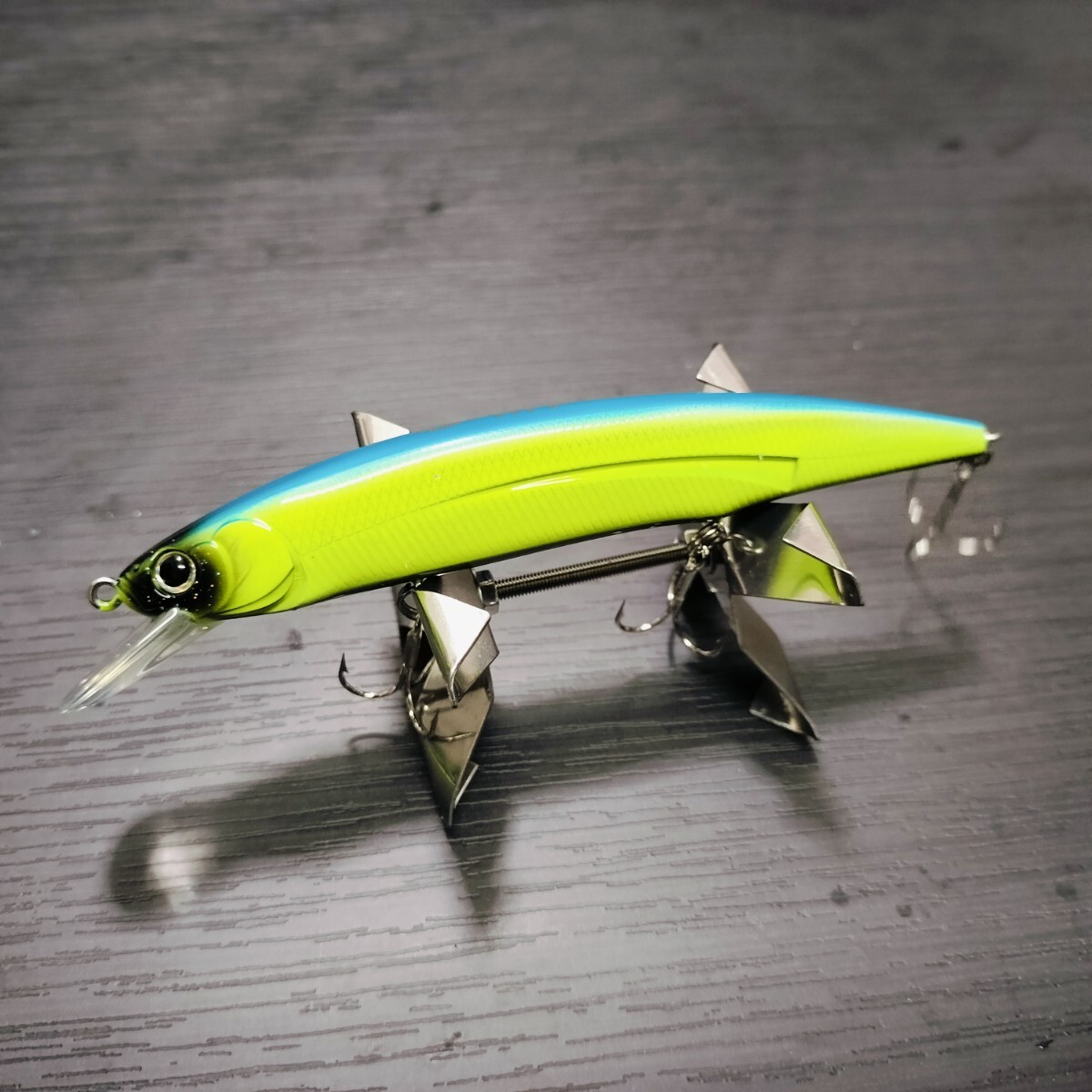 ハイドアップ HUミノー111F 未使用 ハラグロチャートマッチ HIDEUP 琵琶湖拍卖