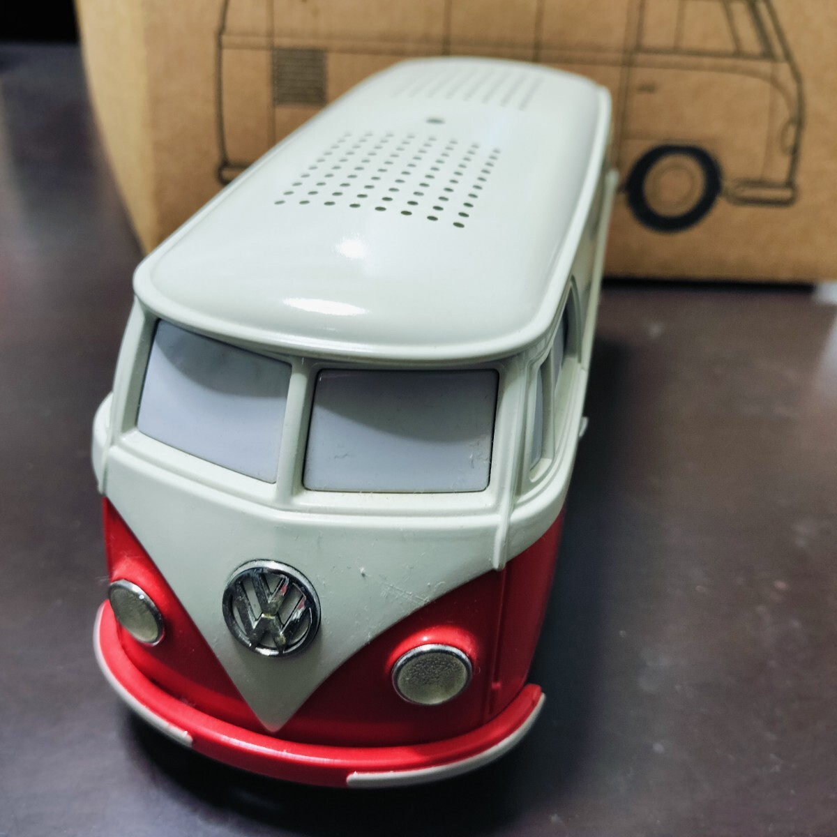 【希少】VW BUS フォルクスワーゲン バス VW TYPE2 タイプ2 ステレオスピーカー 未使用 ラジオ MP3 拍卖