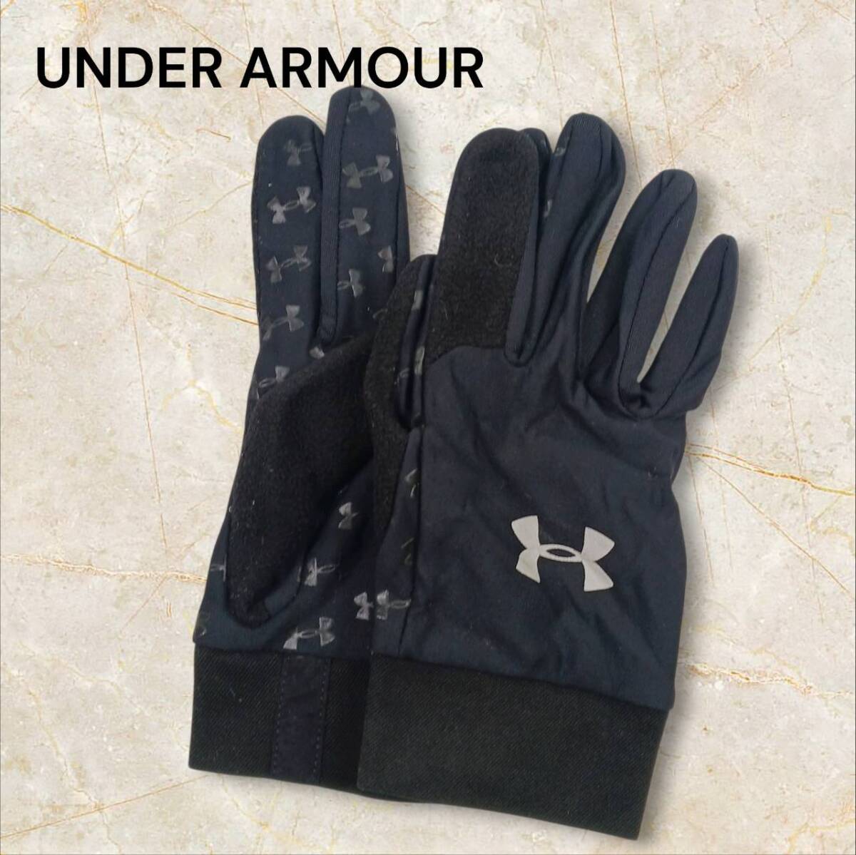 L/XL UNDER ARMOUR グローブ 手袋 ブラック STYLE#1006610 FW10拍卖