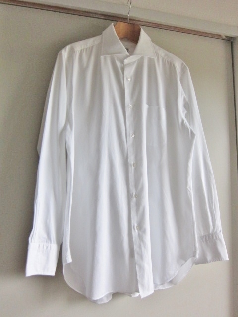綺麗め HITOYOSHI シャツ 白 長袖シャツ 41/84 綿100% 日本製 美品 メンズ ブランドシャツ MADE IN JAPAN EST1988 ワイシャツ Brand 拍卖