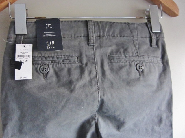 新品 タグ付き 定価4990円 GAP 120 KIDS デニム 未使用 Brand ギャップ BOYS 6 カラーパンツ KIDS 極美品 ブランド 子供 ボトムス グレー得拍卖
