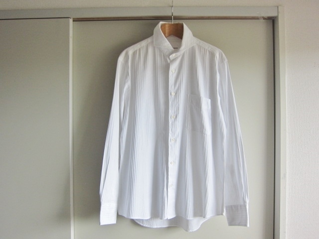 極美品 corpo ipanema シャツ ブランド 長袖シャツ 綿100% 日本製 Brand 美品メンズ shirt サイズL コルポイパネマ レア ホワイト 特 得拍卖