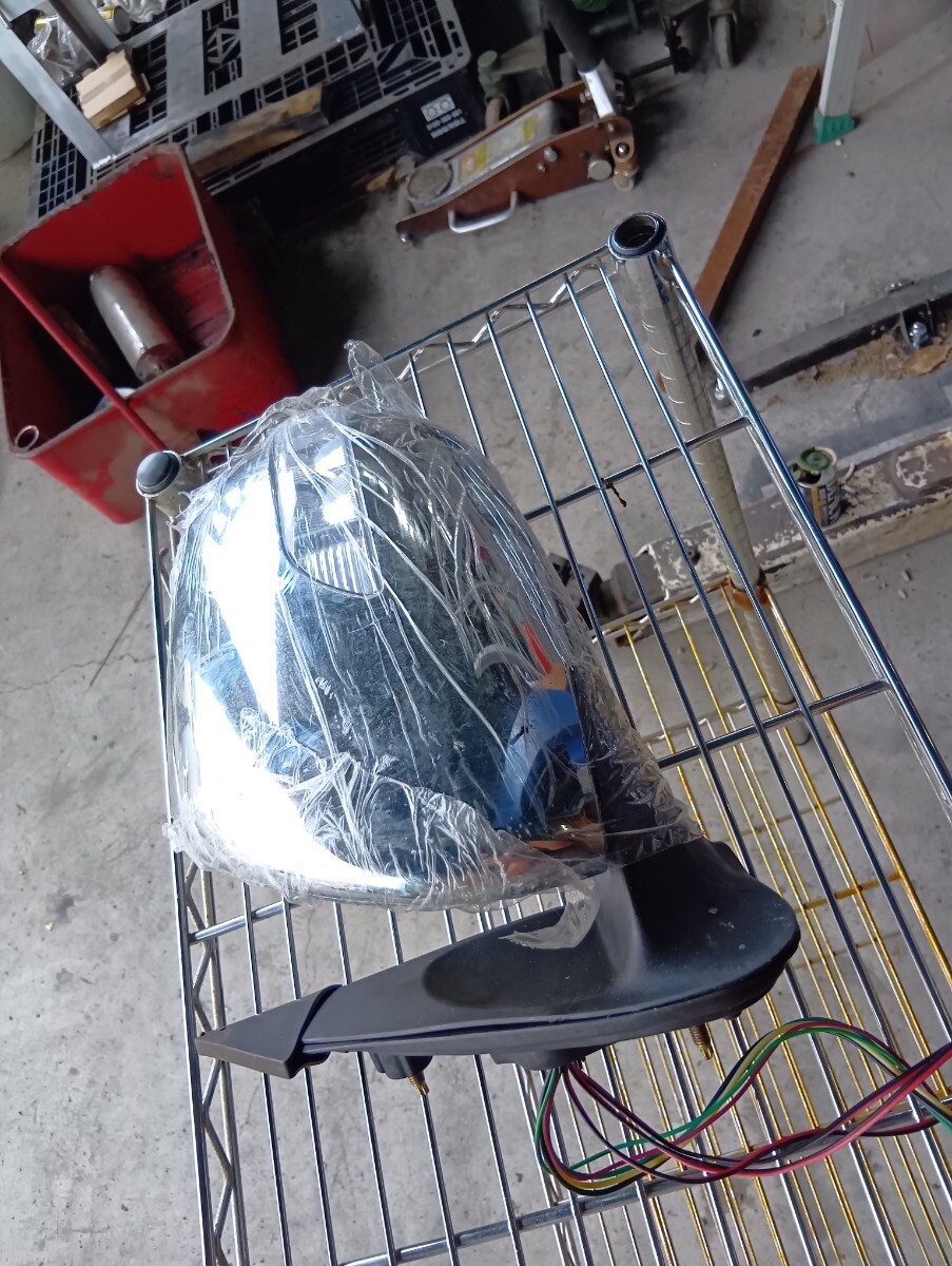 200 ハイエース ドアミラー 社外品 ウィンカー ウェルカムライト付き 助手席側新品拍卖