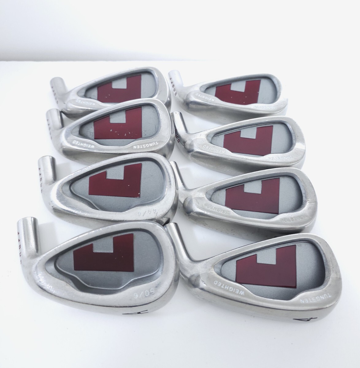 送料無料 ONOFF 2010 アイアン ヘッドのみ 8個セット オノフ ダイワ 赤オノフ 拍卖