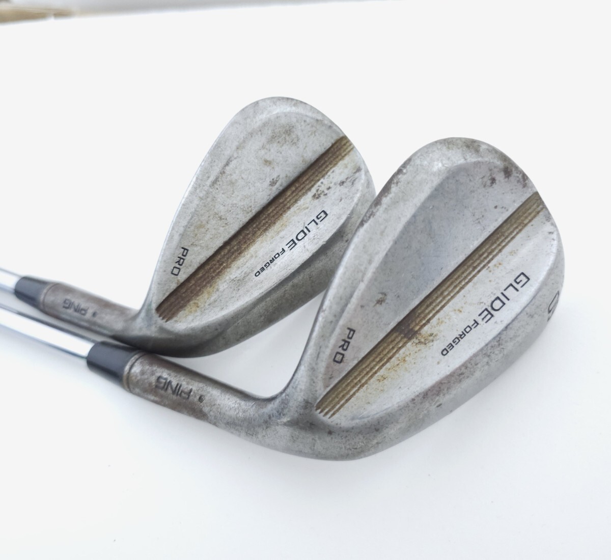 ノーメッキ PING GLIDE FORGED PRO 2本セット 56°/60° DG TOUR ISSUE EX S200 ピン 激レア WEDGE ウェッジ黒ドット BLACK 拍卖