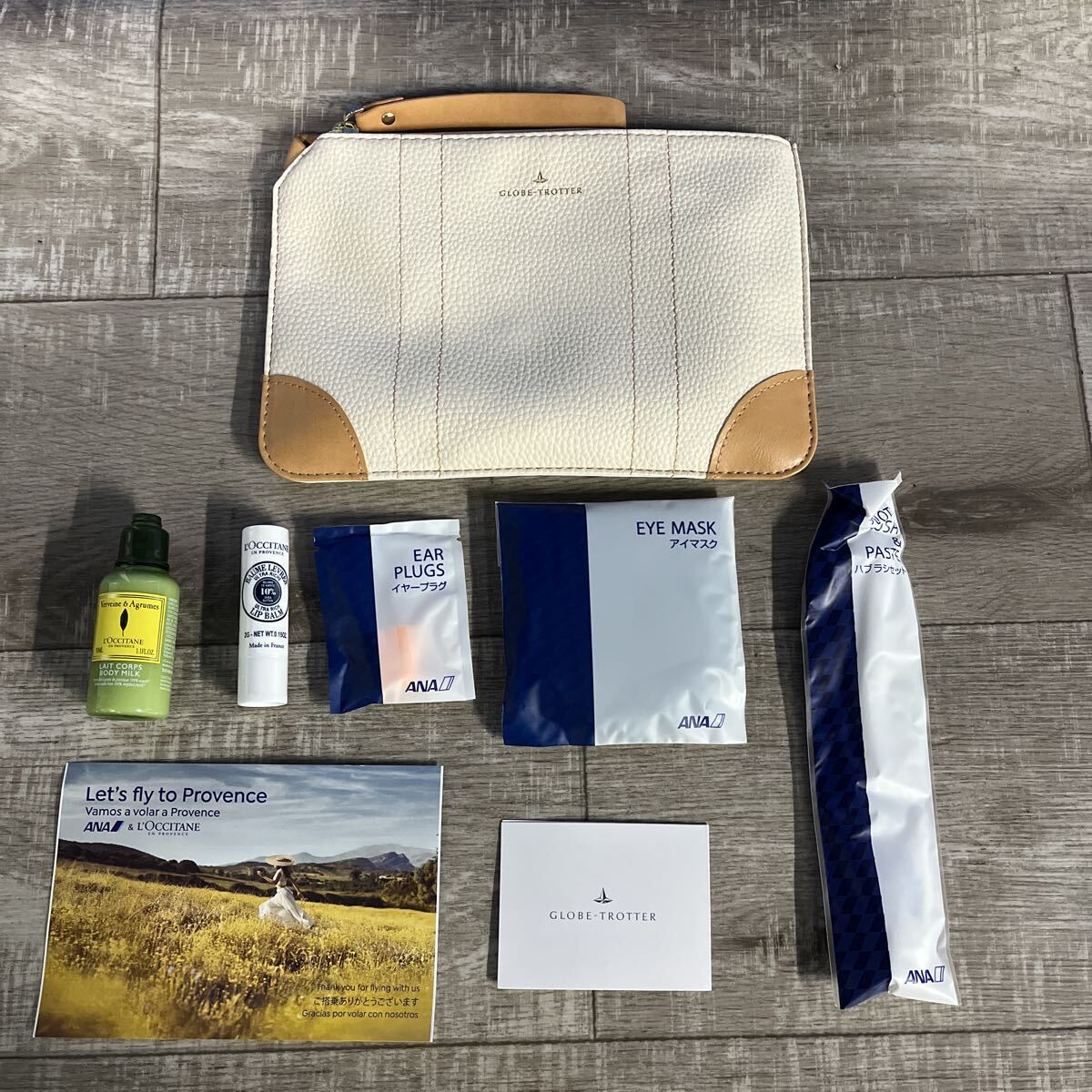 【新品未使用】ANA ビジネスクラス アメニティポーチ GLOBE TROTTER拍卖
