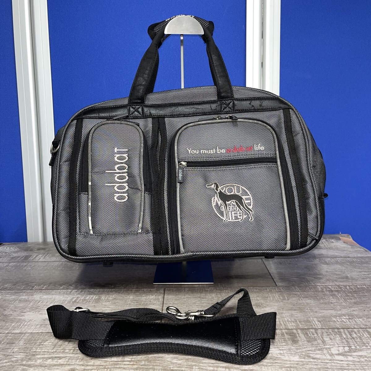 adabat アダバット ゴルフボストンバッグ グレー 2way拍卖