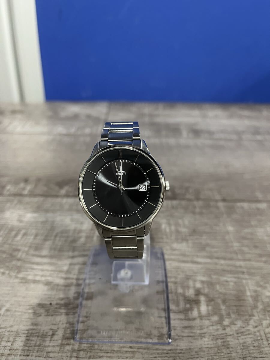 Lanketti ランチェッティイメンズ腕時計 LT-6841 文字盤ブラック 電波ソーラー 腕周り15cm 3針拍卖