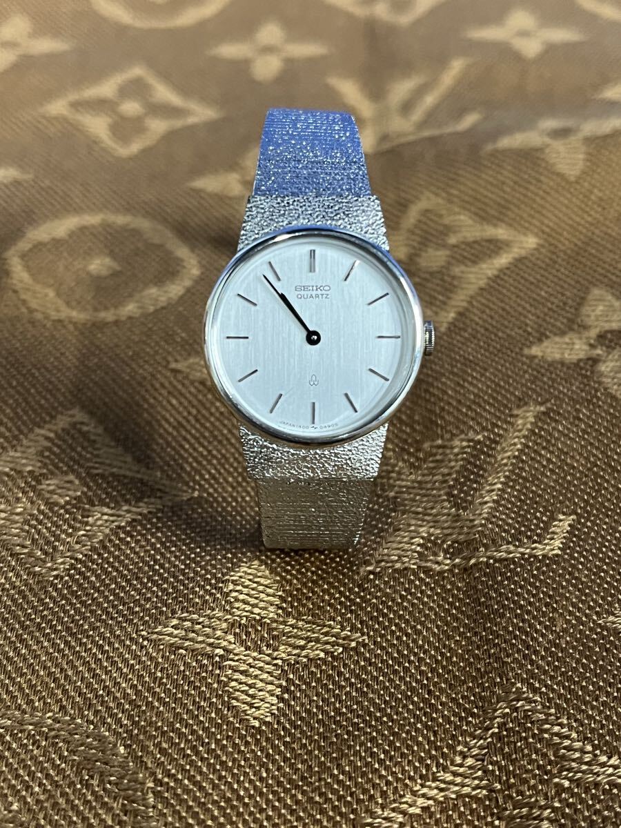 SEIKO セイコー レディース腕時計 1400-0120 シルバー文字盤 腕周り14.5cm 2針 クォーツ 拍卖