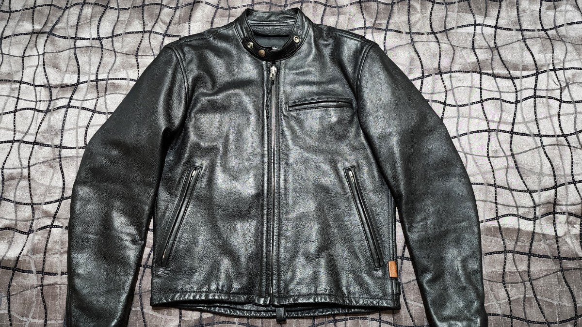【美品12万 M】クシタニ レザージャケット シングルジャケットエグザリートレザー 撥水牛革 三点パッド 美品 希少 バイク ライダース拍卖