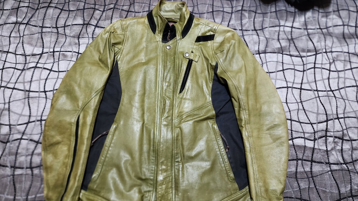 【L/3W】限定 クシタニ LIMITED EDITION UNFINISHED JACKET EVO.アンフィニッシュドジャケットレザージャケット ライディング ライダース拍卖
