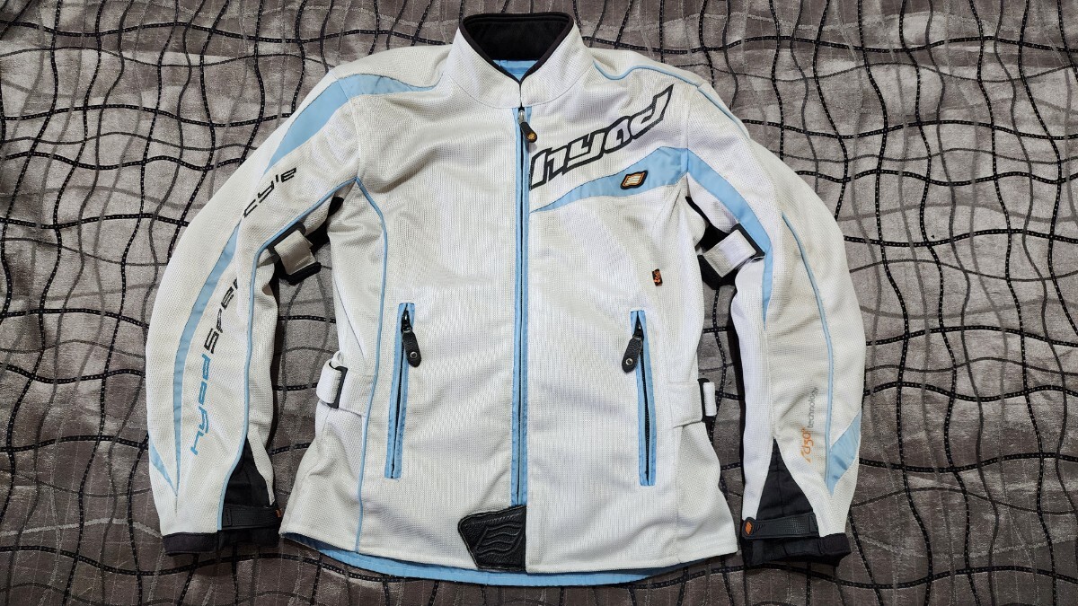 【レディースM】HYOD メッシュジャケット ホワイトSPEED STYLE バイク ライディング ライダース拍卖