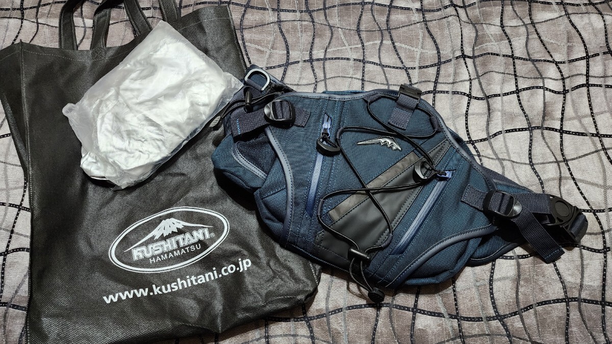 【美品】KUSHITANI(クシタニ) ヒップバッグ K-3601L ネイビー(限定カラー)拍卖