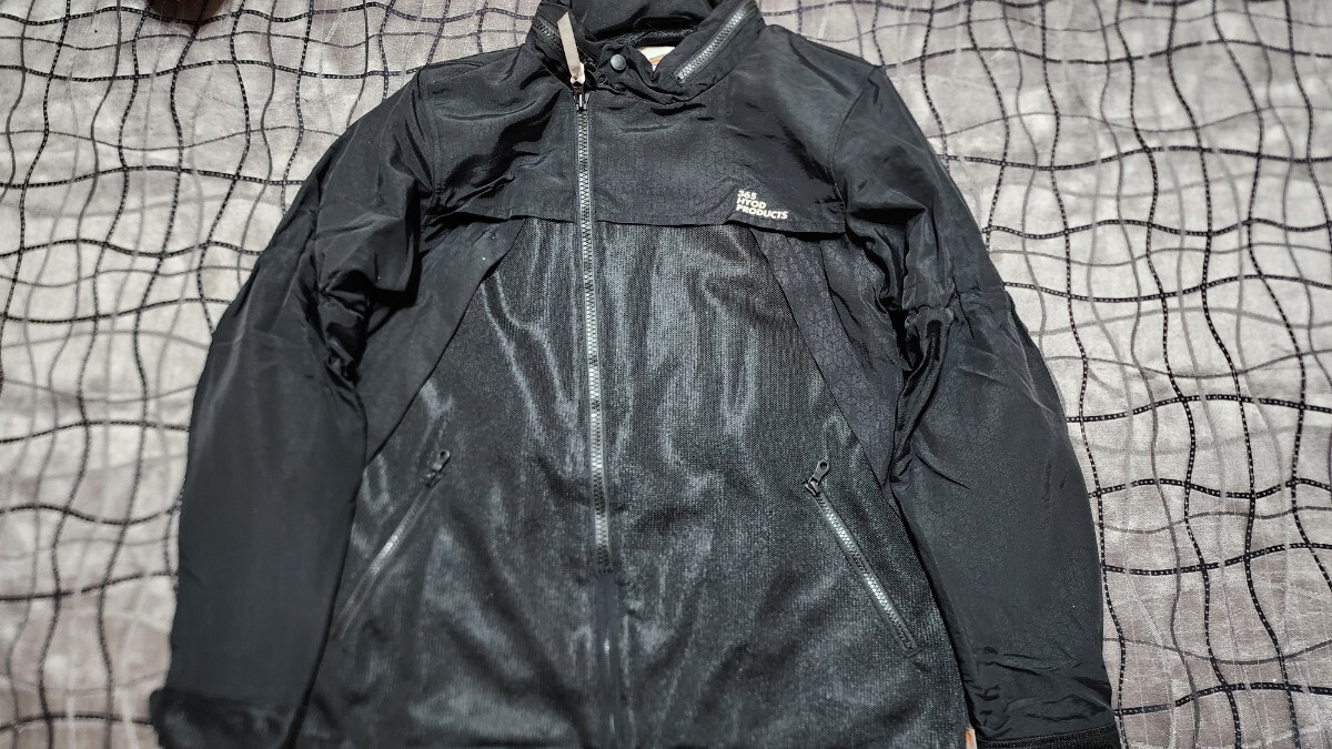 【L】HYOD 365 ハーフメッシュジャケット フード収納可能 バイク ライディング ライダース プロテクターポケット付拍卖