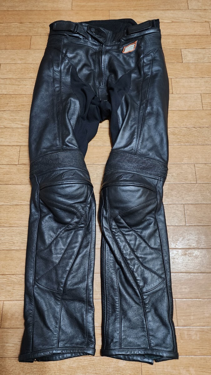 【L】HYOD ヒョウドウ ヒョードー フルレザーパンツ パッド付 バイク ライディング ライダース拍卖
