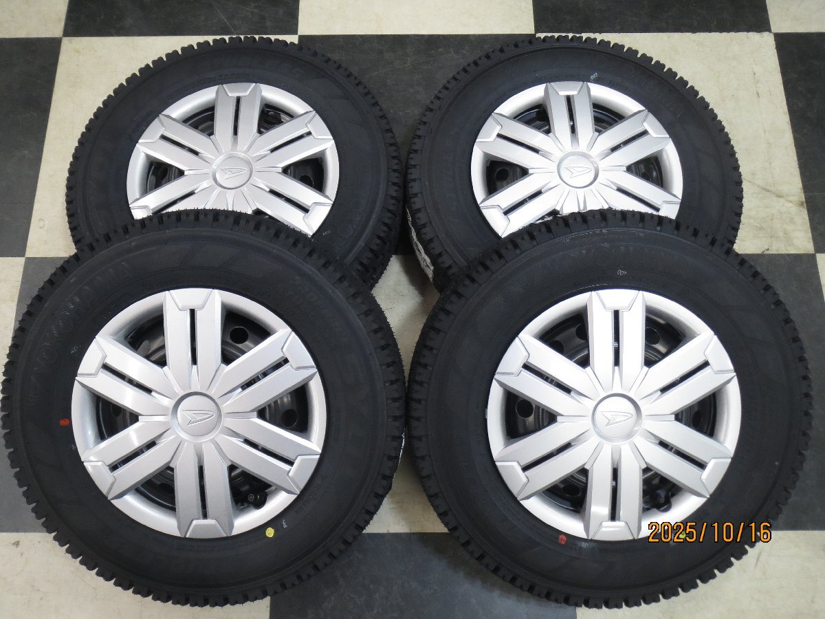ダイハツ アトレー 純正 スチール 12インチ 4J +40 4H100 中古 25年製 スタッドレス YOKOHAMA PROFORCE SY01V 145/80R12 新品拍卖