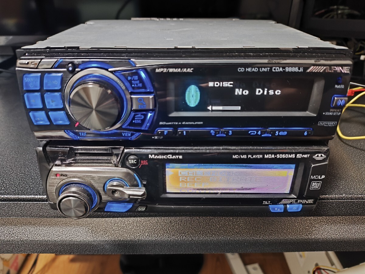 2DINオーディオプレイヤー ALPINE CDA-9886JI MDA-5060MS 【セット出品】拍卖