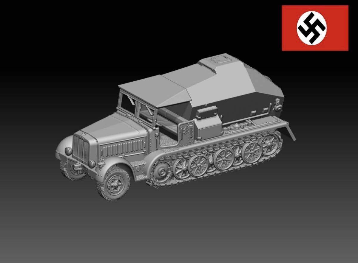 1/35 レジンキット 未塗装 WW2 ドイツ軍 Sdkfz.7/3 8tハーフトラック V2ロケット管制車 250925拍卖