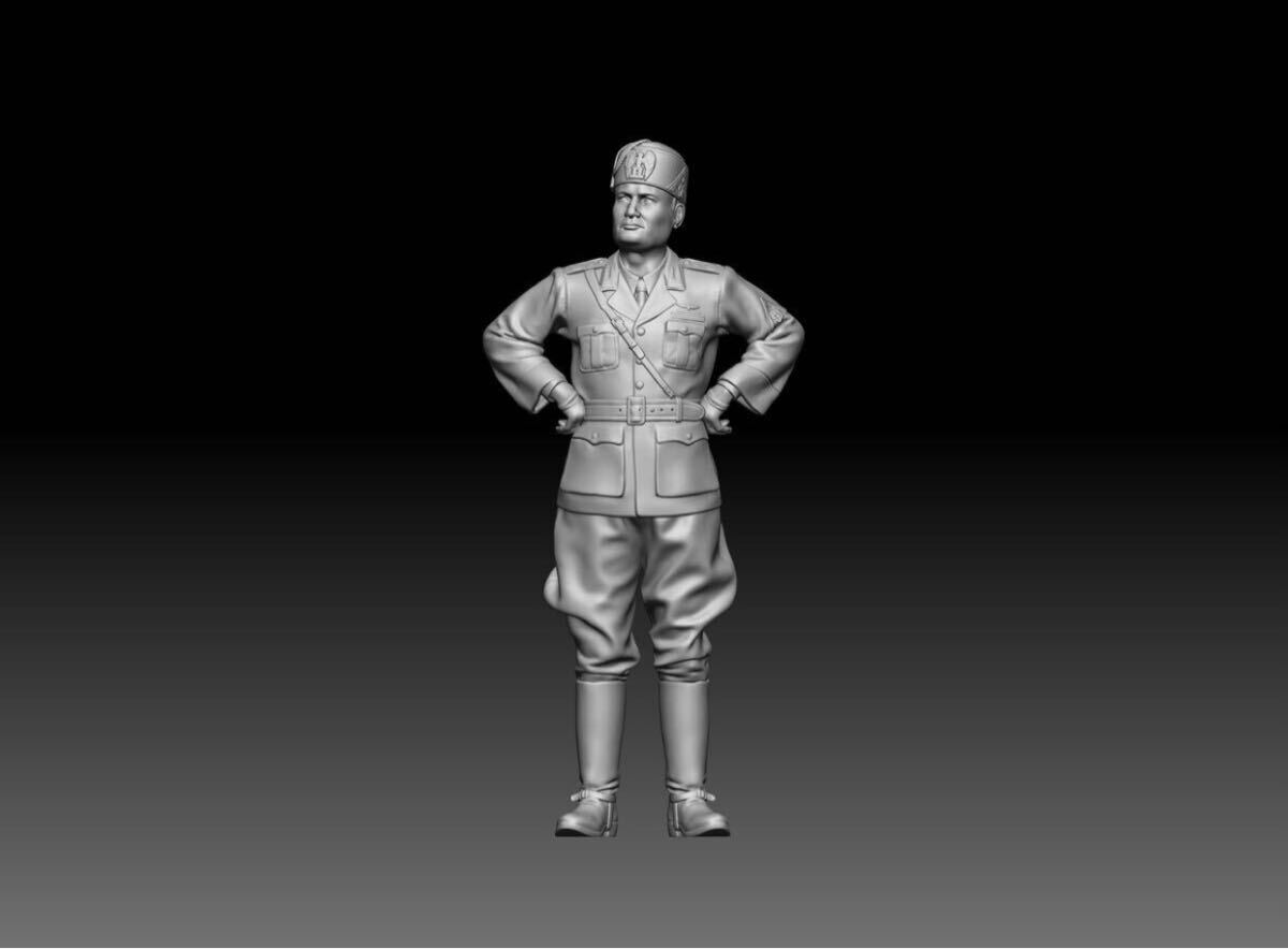 1/72 レジンキット WW2イタリア軍 演説中の大統領ムッソリーニ 兵士フィギュア1体 240520拍卖