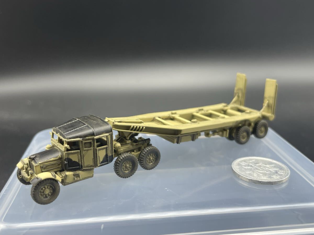 1/144 完成品 塗装済 WW2 イギリス軍 スキャメル パイオニア戦車運搬トレーラー ワールドタンクミュージアム251015拍卖