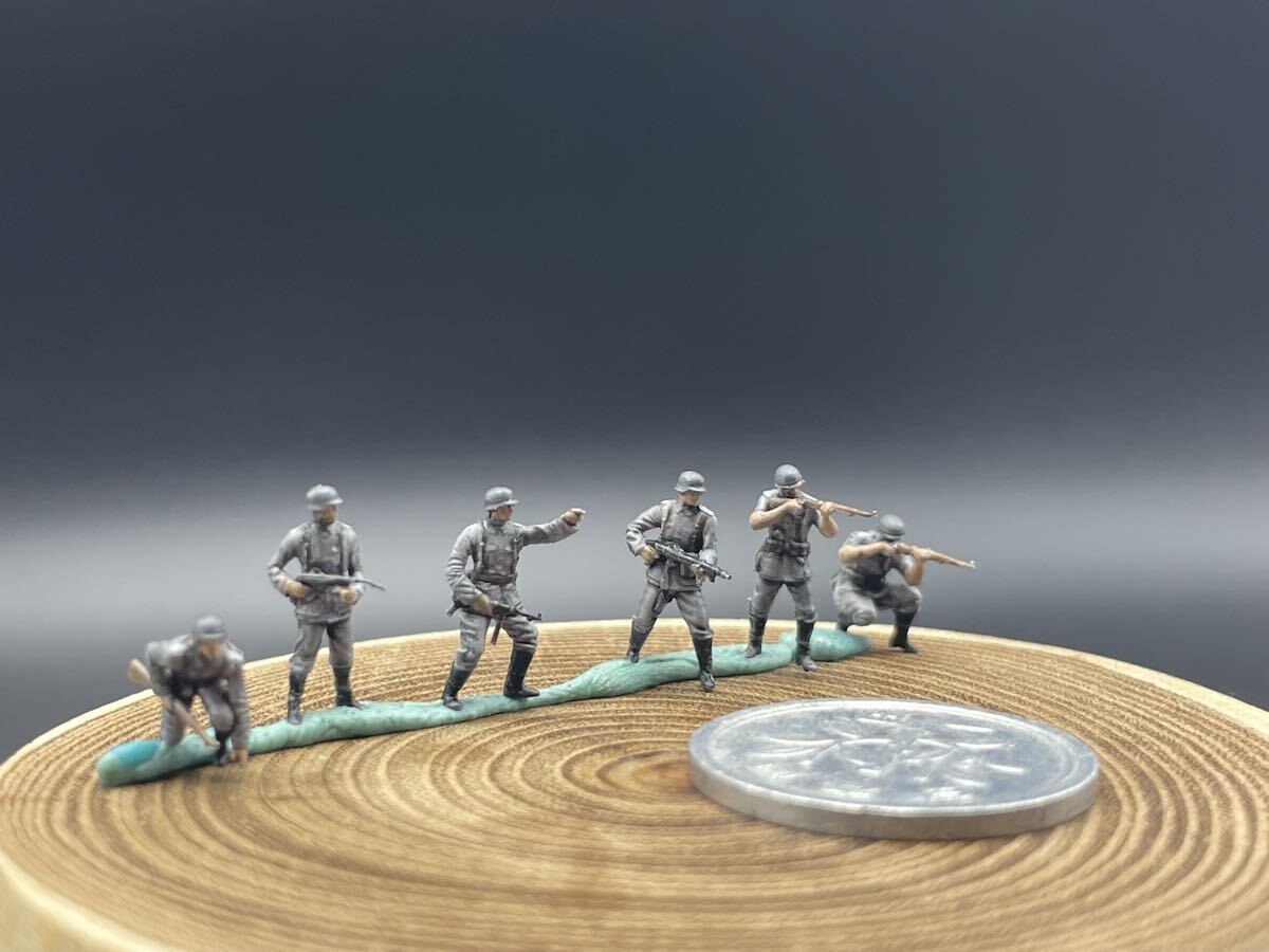 1/144 完成品 塗装済 WWⅡ ドイツ国防軍 兵士フィギュア6体 ワールドタンクミュージアム 251015拍卖