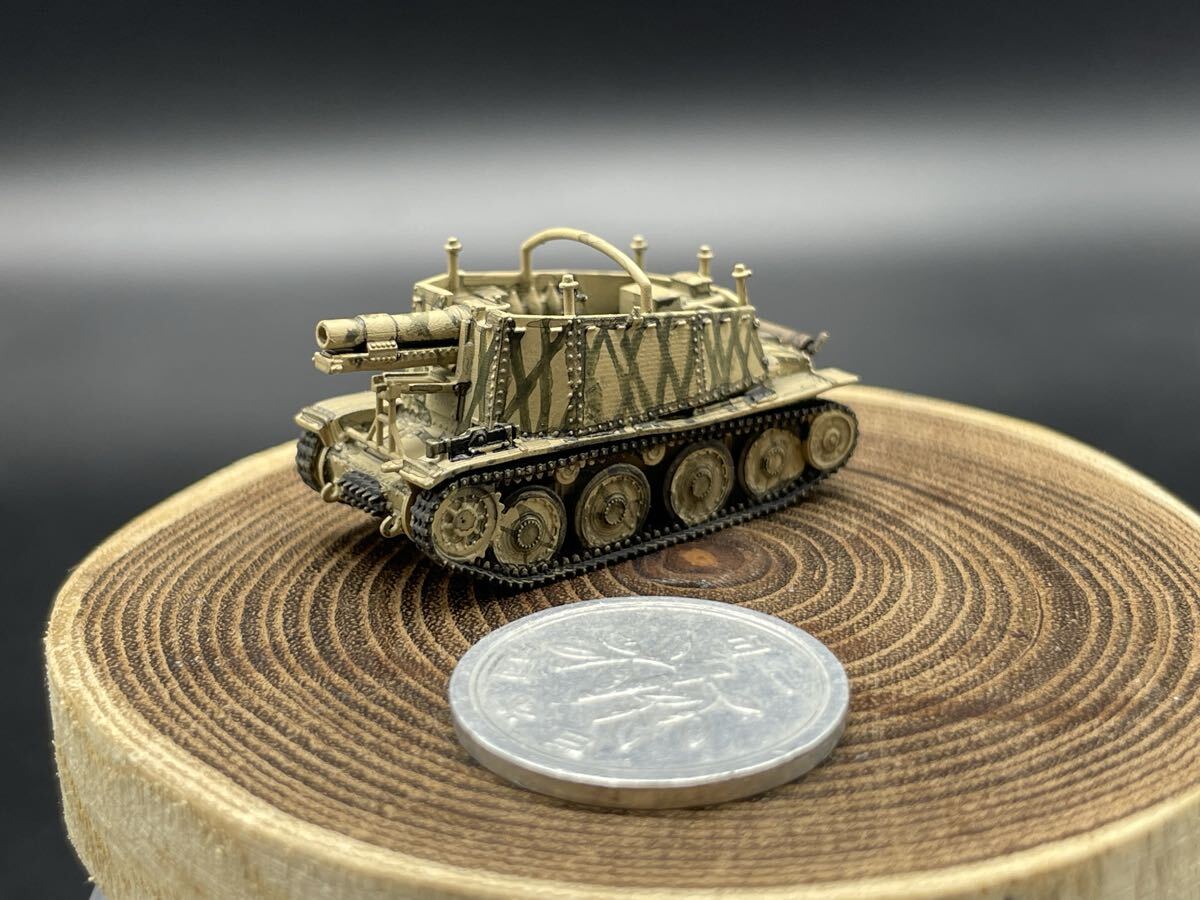 1/144 完成品 塗装済 WW2 ドイツ軍 戦車 グリレH型 自走砲 ワールドタンクミュージアム 251028拍卖