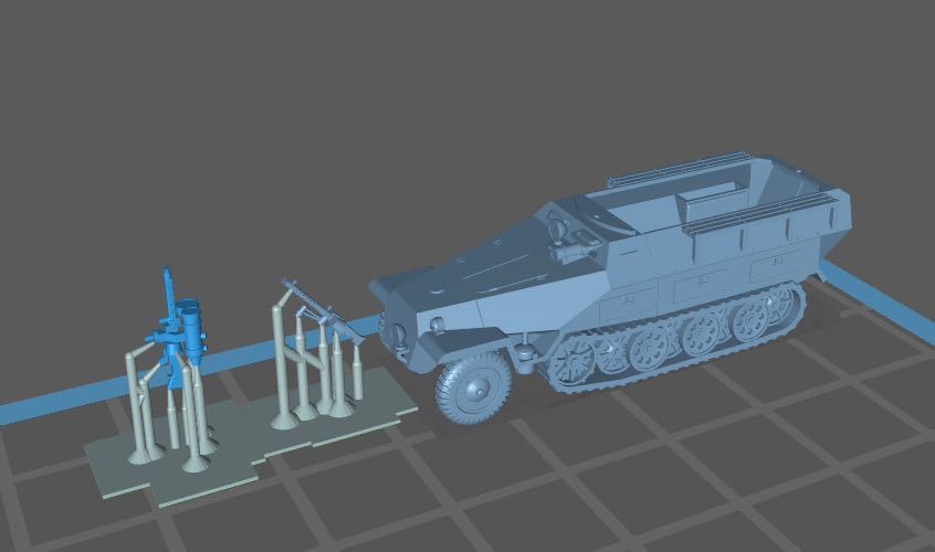 1/144 レジンキット WWⅡ ドイツ軍 戦車 Sd.Kfz.251/1 D型 装甲兵員輸送車 赤外線暗視装置装備型 1ワールドタンクミュージアム拍卖