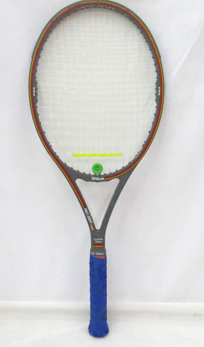 10J648◇wilson ウィルソン PRO STAFF 95 Limited Graphite Kevlar グリップサイズ3 テニスラケット◇中古品拍卖