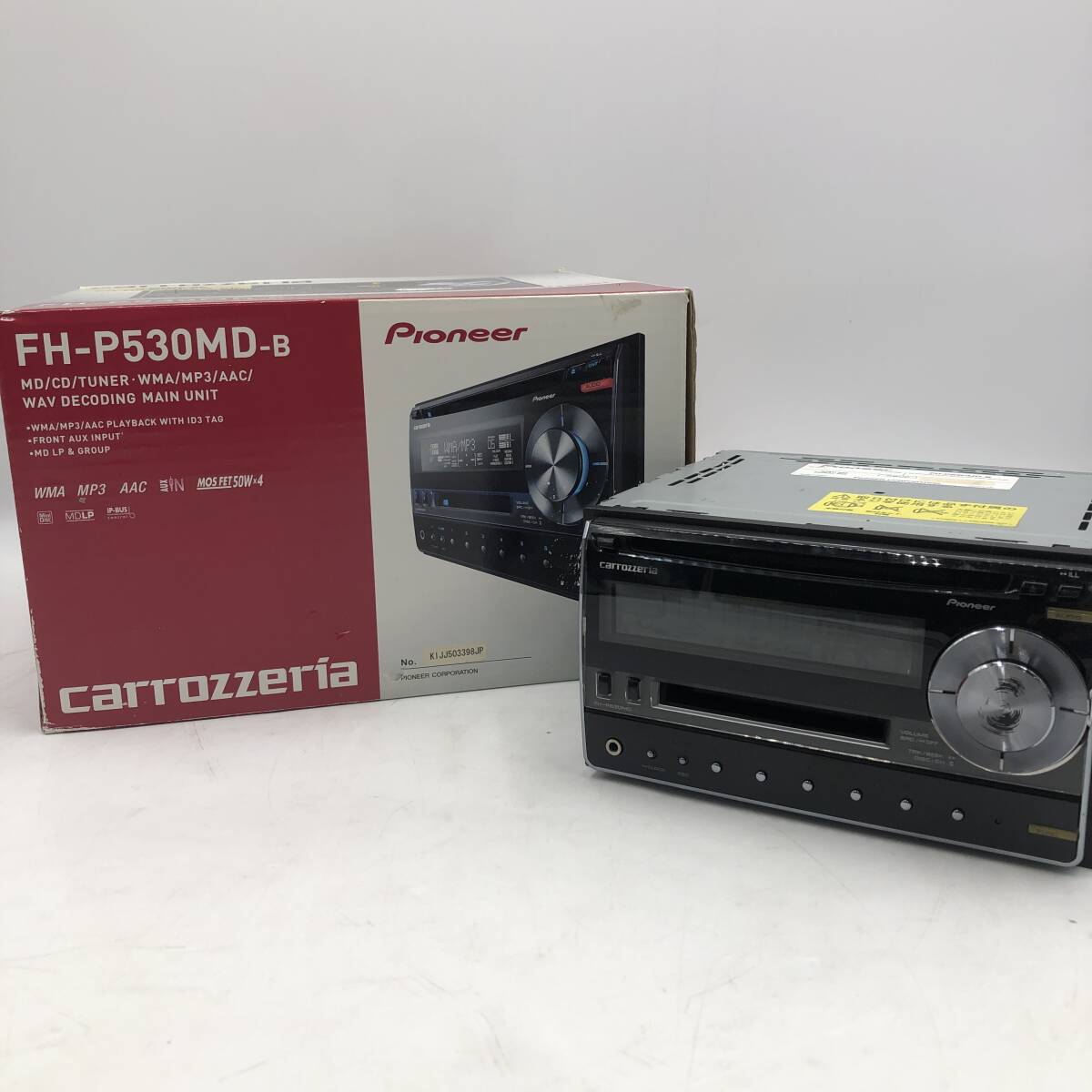 【未検品】カロッツェリア(パイオニア) カーオーディオ 2Dメインユニット CD/MD FH-P530MD-B /Y31549-K1拍卖