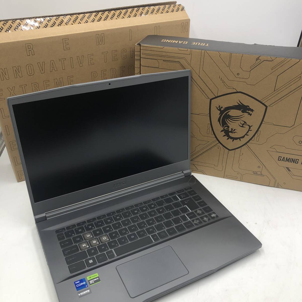 【通電確認済】MSI ゲーミングノートPC Thin15 B13UDX Corei7 /Y31647-H1拍卖