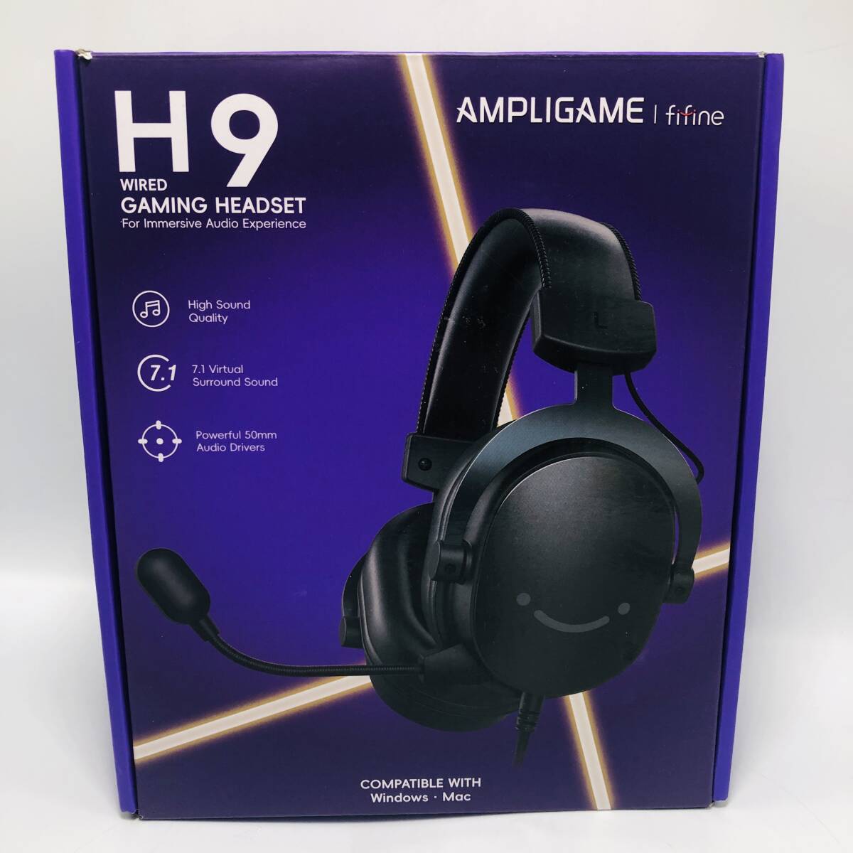 【一部未検品】FIFINE ゲーミングヘッドセット 7.1サラウンドサウンド 有線 脱着式全指向性マイク付き 音量調節可能 密閉型 H9W /Y31657-P1拍卖