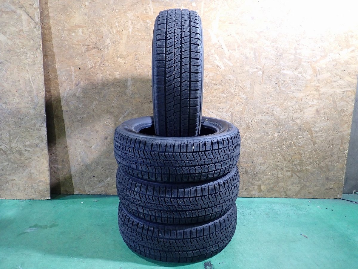 RB3985【送料無料185/60R15】4本 ブリヂストン ブリザック VRX2 2023年製 中古スタッドレス ヤリス ヴィッツ フィット ≪即決≫拍卖