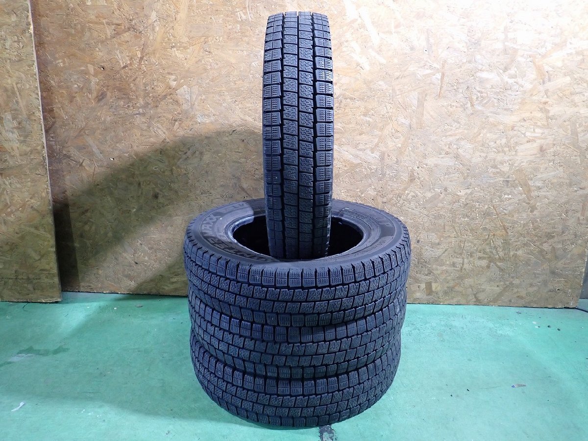 RB3984【送料無料155/80R14 88/86N】4本 ダンロップ ウィンターマックス LV01 2024年製 中古スタッドレス プロボックス等 ≪即決≫拍卖