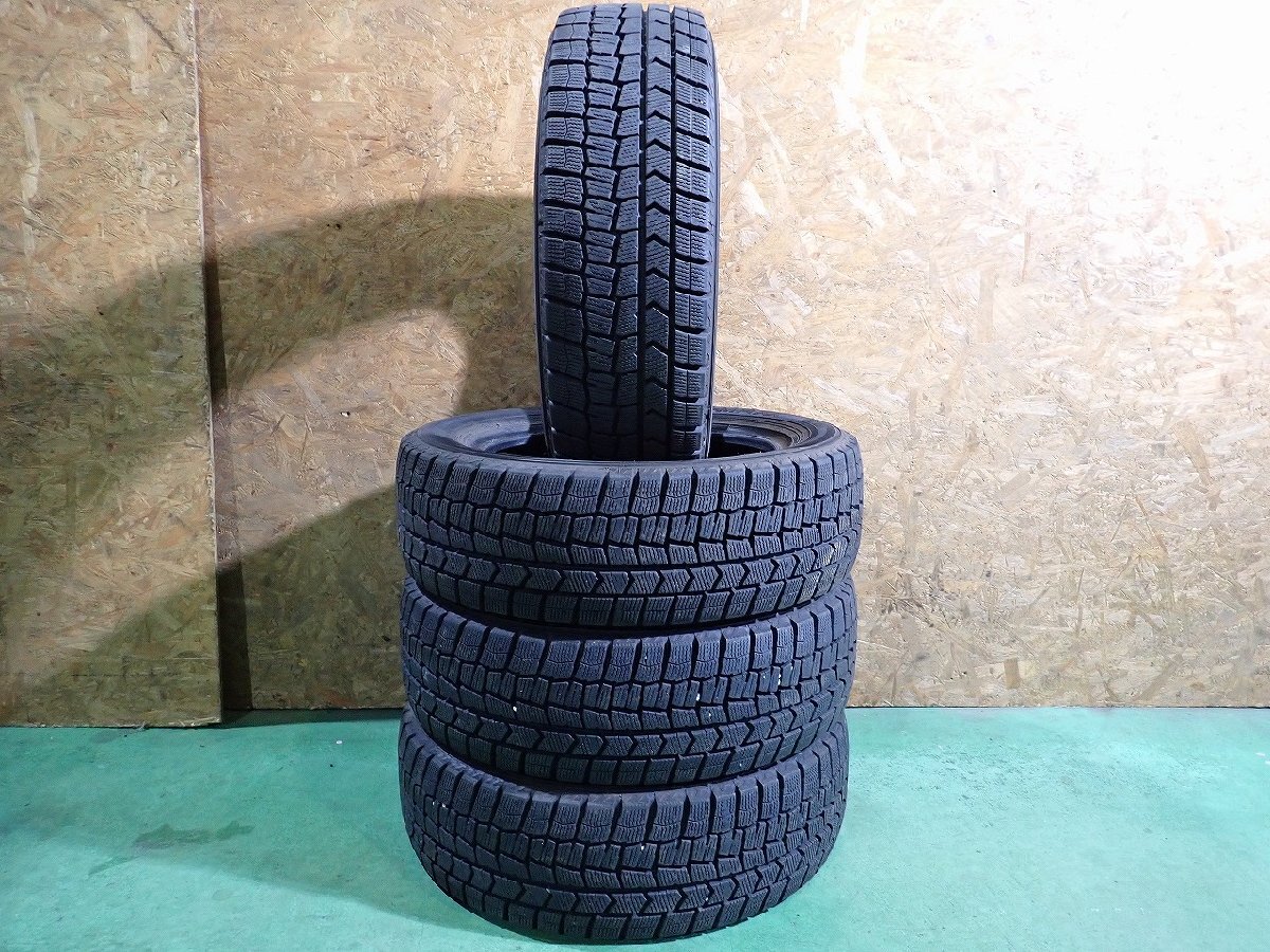 RB4052【送料無料185/60R15】4本 ダンロップ ウィンターマックス WM02 中古スタッドレス ヤリス ヴィッツなどに ≪即決≫拍卖