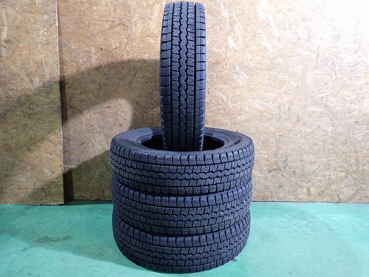 RB4054【送料無料155/80R14 88/86N】4本 ダンロップ ウィンターマックス SV01 2022年製 中古スタッドレス 商用車へ ≪即決≫拍卖