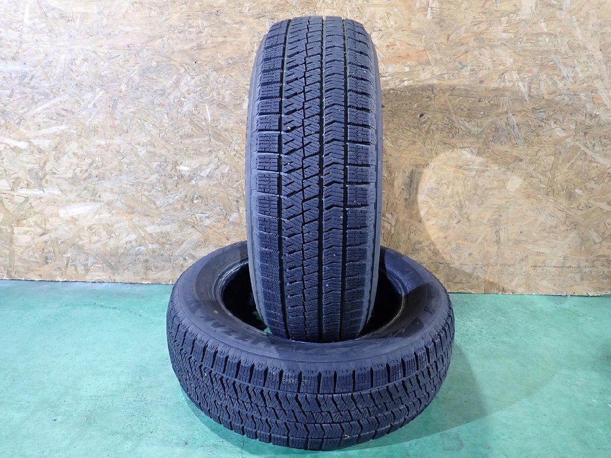 RK12040【送料無料185/60R15】2本 ブリヂストン ブリザック VRX2 中古スタッドレス ヤリス ヴィッツ フィット等に ≪即決≫拍卖