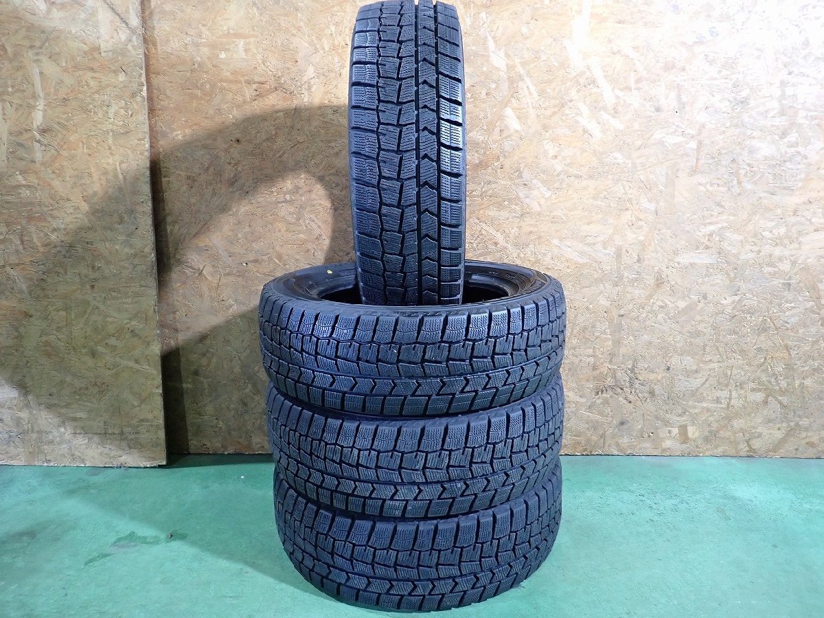 RB4090【送料無料185/60R15】4本 ダンロップ ウィンターマックス WM02 中古スタッドレス ヤリス ヴィッツ フィット ≪即決≫拍卖
