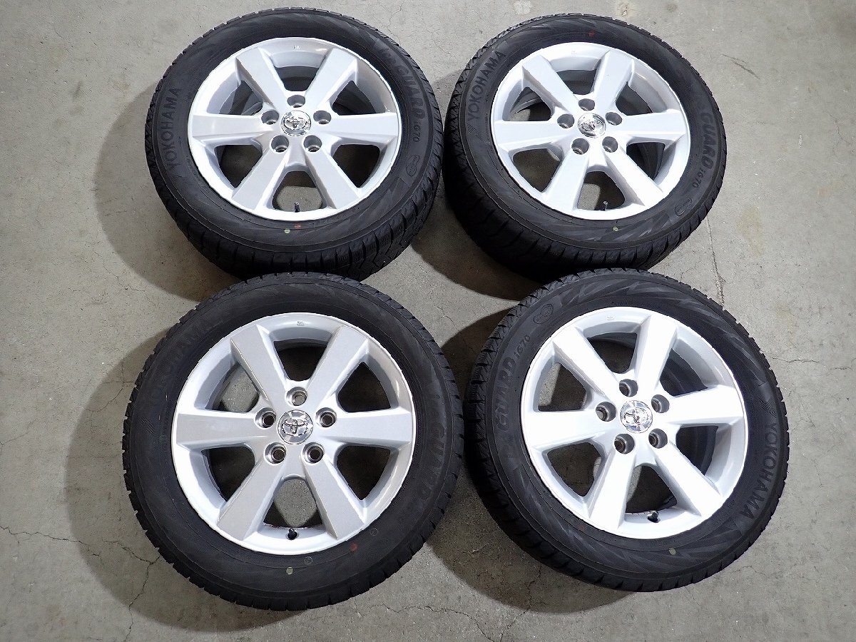 YS22365【送料無料205/55R16】トヨタ純正 アイシス純正 ノア VOXYにも ヨコハマ 中古スタッドレス ★16×6.5J 114.3/5H ET45★拍卖