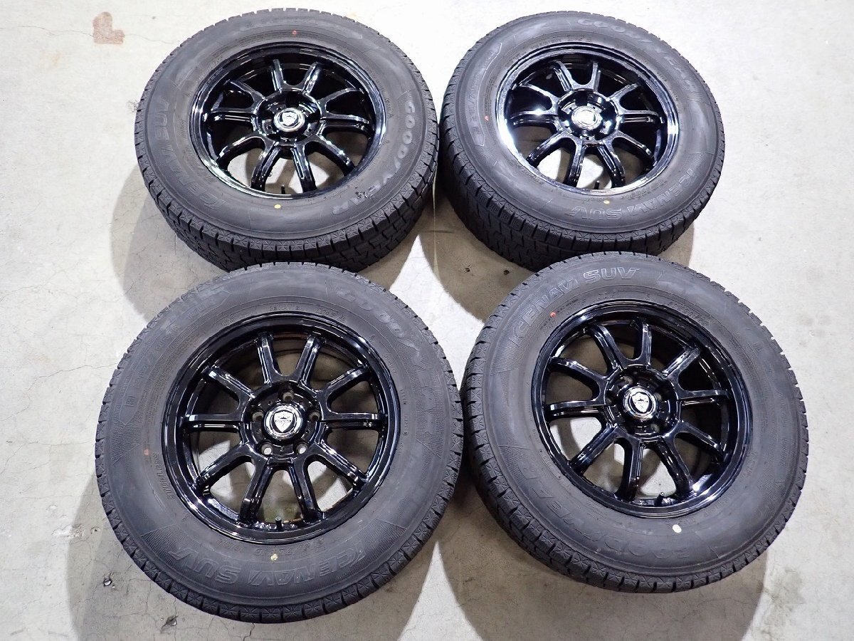 YS22434【送料無料215/70R16】デリカD:5 アウトランダー エクリプスクロス等 中古スタッドレス ●16×6.5J 114.3/5H ET35●拍卖