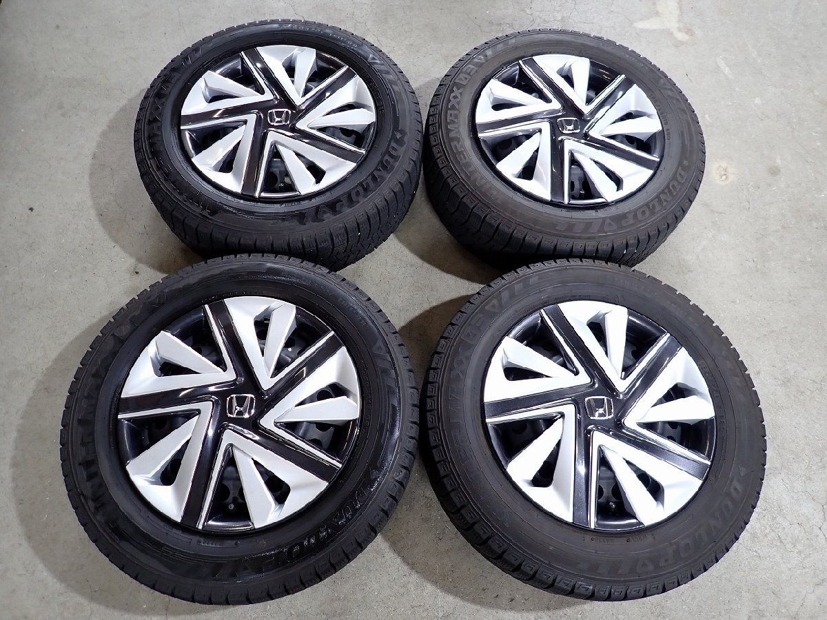 YS22891【送料無料185/65R15】ホンダ純正スチール GB3 GB4型フリードなどに 中古スタッドレス ■15×6J 100/4H ET約50■1円スタート拍卖