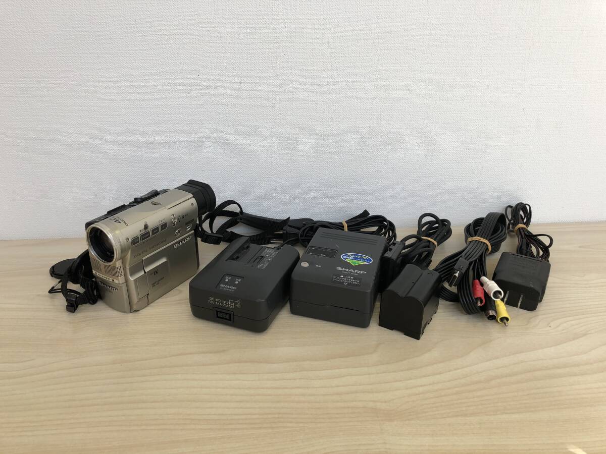 《11262》1円スタート ♪ SHARP シャープ デジタル ビデオカメラ VL-PD3 付属品付拍卖