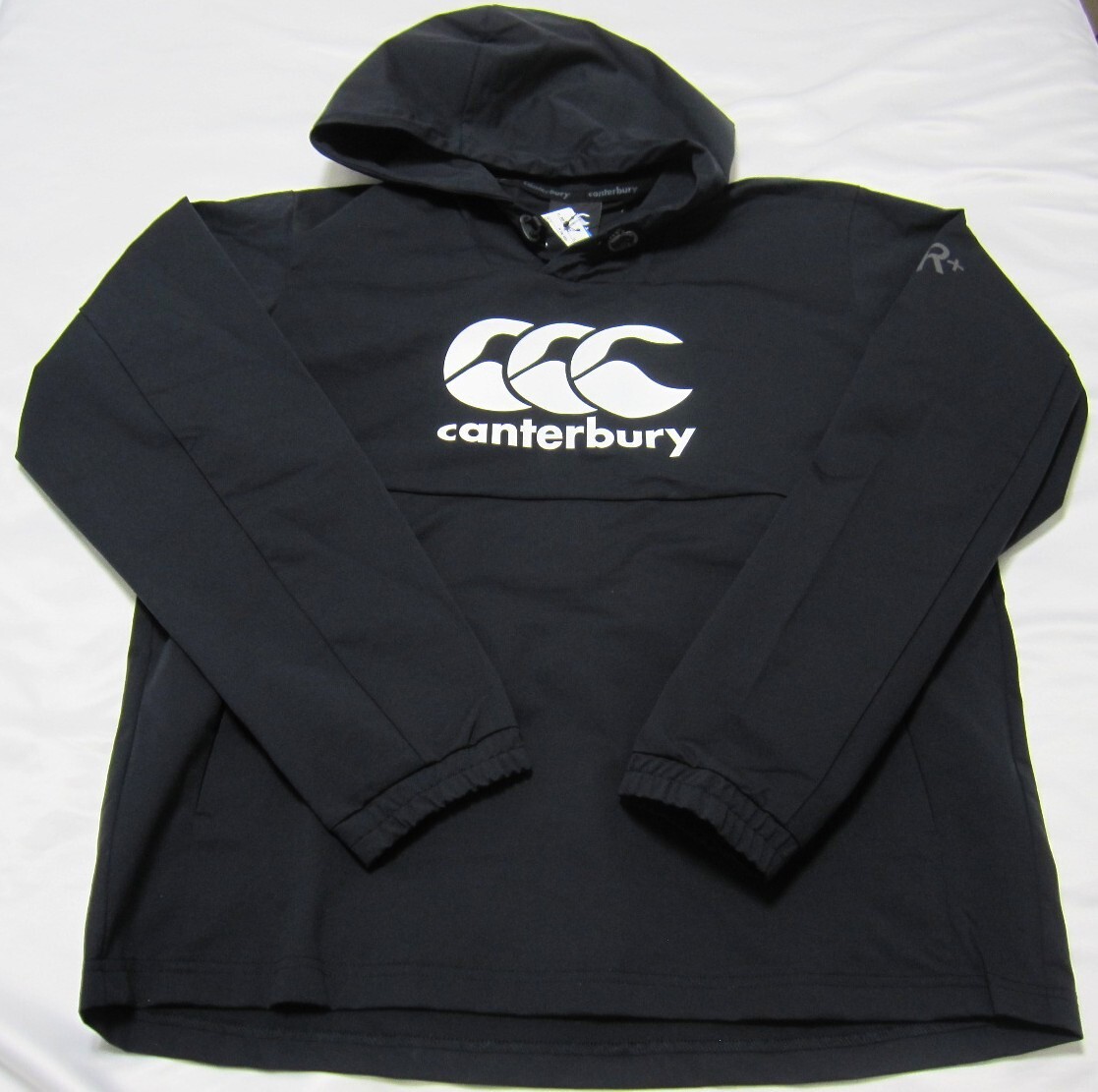 新品 カンタベリー Canterbury ラグビー アウター アールプラス デュアルフーディ RP74063 Lサイズ ブラック 黒拍卖