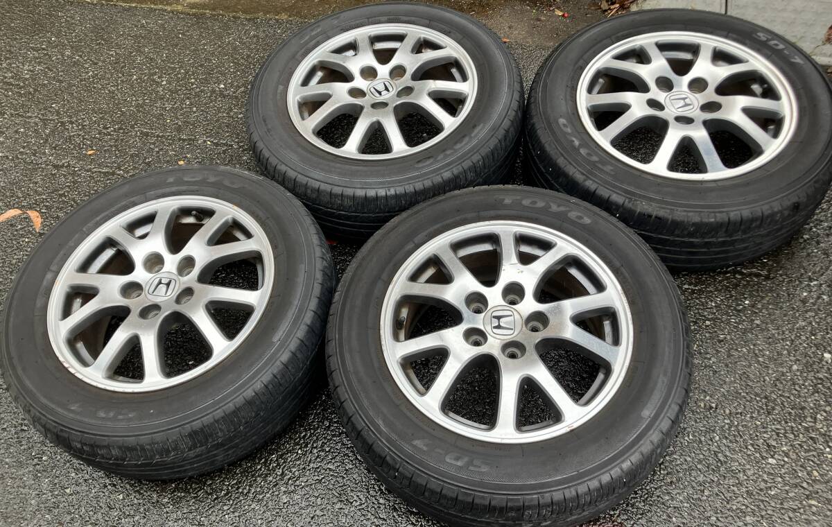 RB1オデッセイ純正アルミ  215/60R16 トーヨーSD7 16×6.5J 5穴114.3+55 日曜引取り発送両方OK拍卖