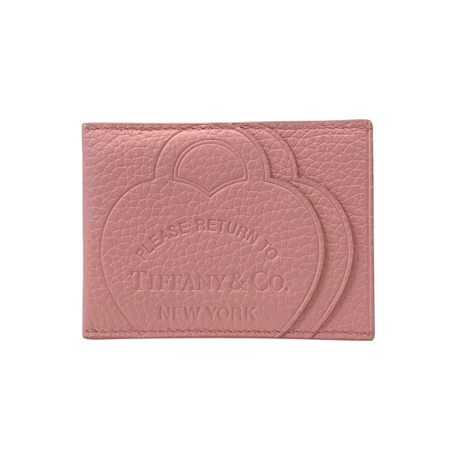 美品 ティファニー リターントゥ ティファニー カードケース 名刺入れ 定期入れ パスケース ハート レザー ピンク TIFFANY&Co.拍卖