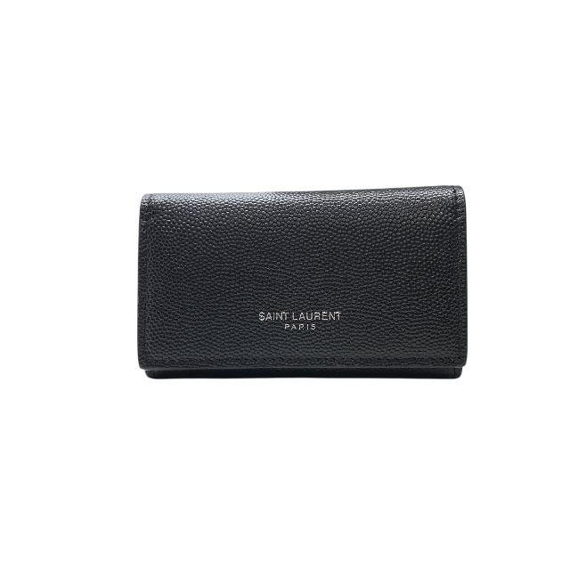 サンローラン 685557 4連 キーケース キーリング レザー ロゴ ブラック シルバー メンズ レディース ユニセックス SAINT LAURENT拍卖