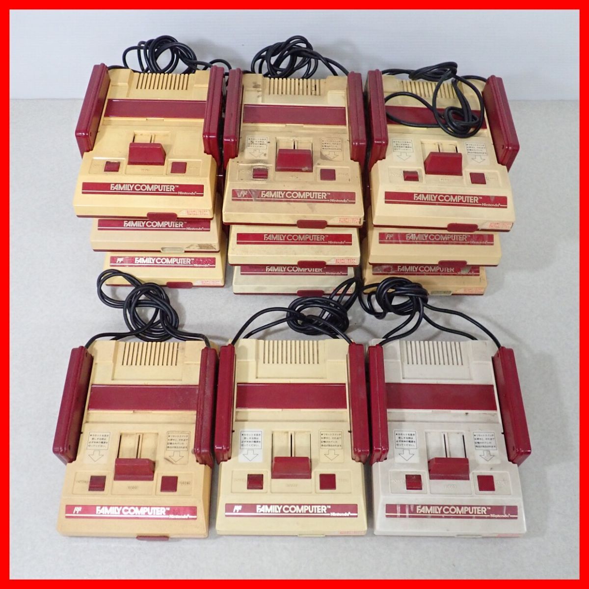 FC ファミコン 本体 HVC-001 まとめて12台セット 任天堂 Nintendo ファミリーコンピュータ FAMILY COMPUTER【40拍卖