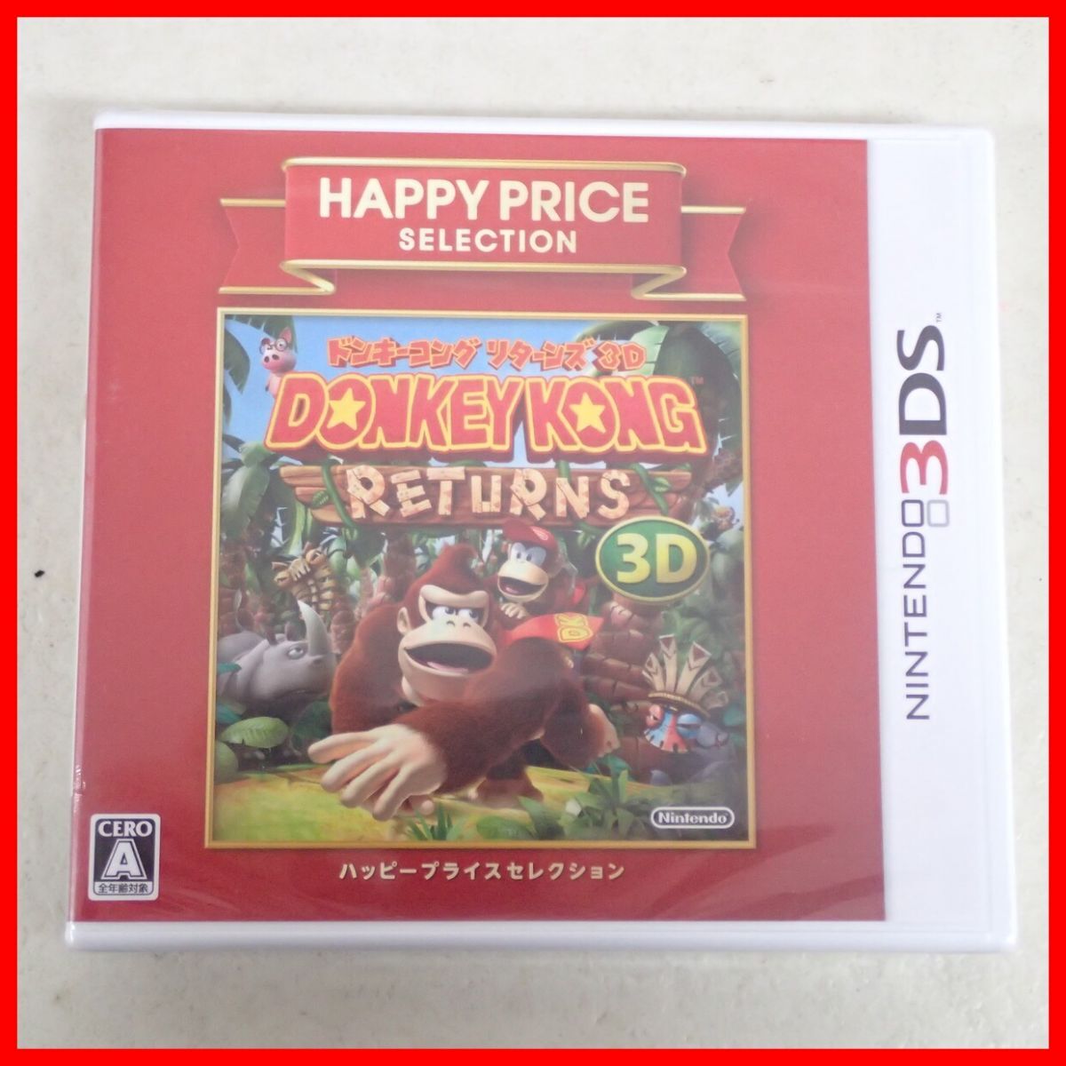 未開封 ニンテンドー3DS ドンキー・コング リターンズ ハッピープライスセレクション DONKEY KONG RETURNS 任天堂 【PP拍卖