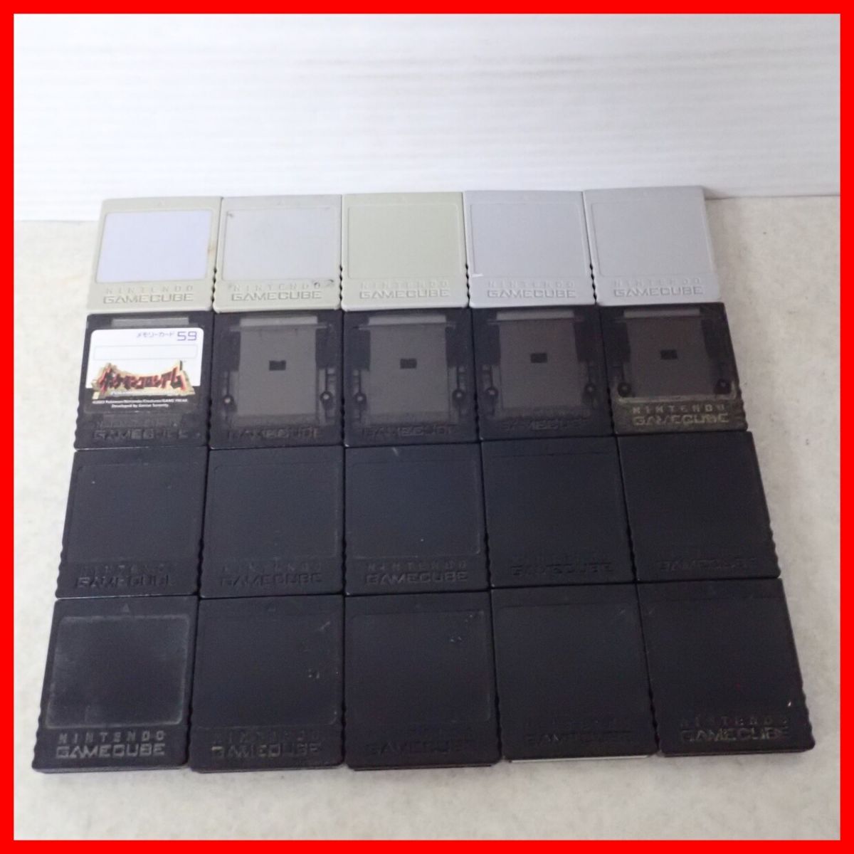 GC ゲームキューブ メモリーカード 59ブロック/251ブロック まとめて20個 大量セット 任天堂 Nintendo【PP拍卖